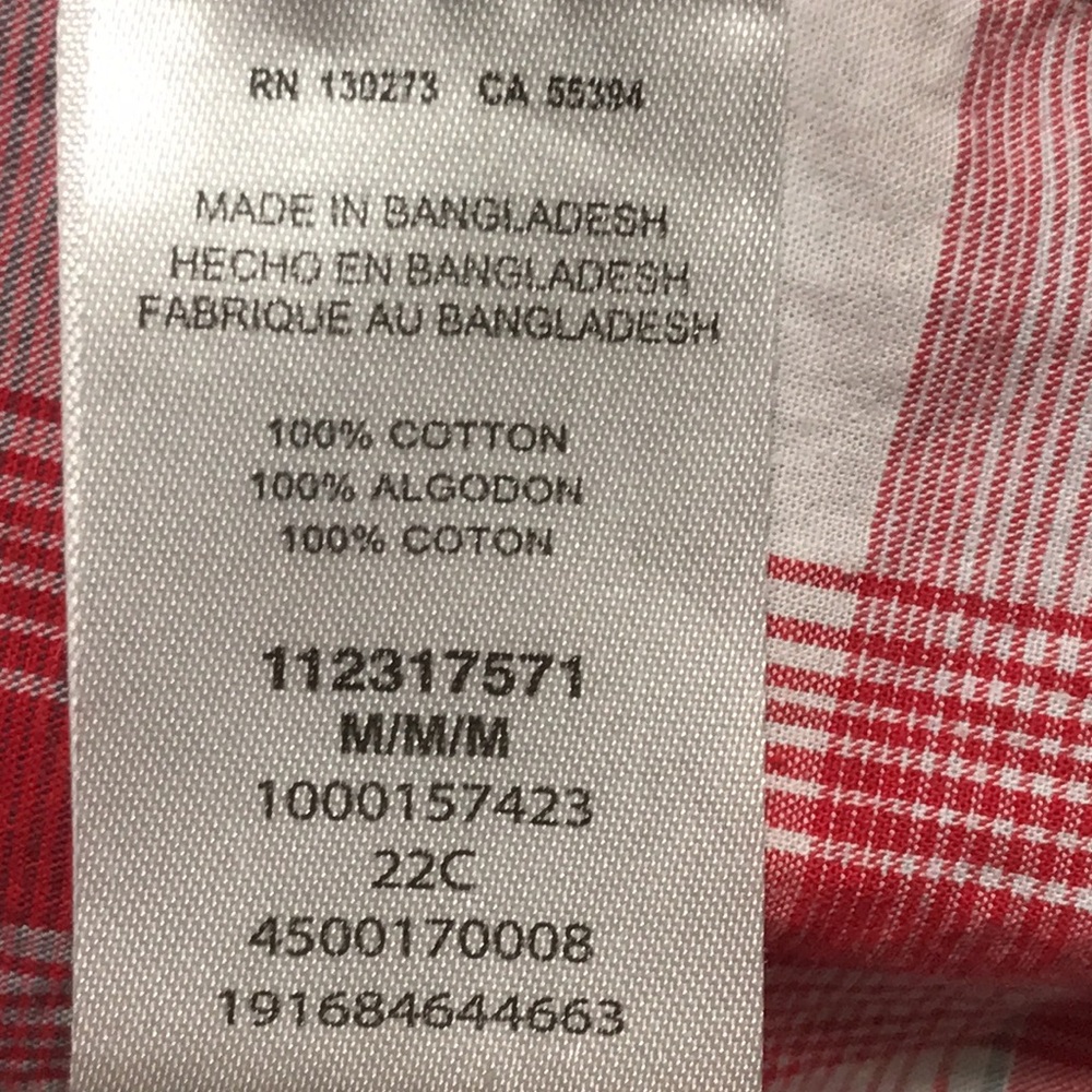 Wrangler Women's Sleeveless Red Plaid Snap Front  Shirt. Good Condition. Size M. - Picture 7 of 8
